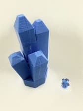 Giant LEGO-Inspired 3D Printed Crystal Toy Display Collectible Unique Gift