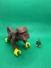 Giant Lego Inspired Monkey Figure 3D Printed Toy Collectible Home Decor Gift